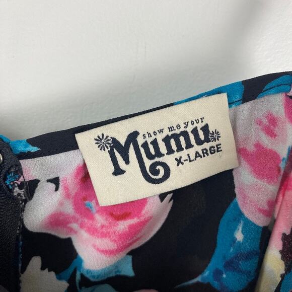 Show me your Mumu Stardust Mini Floral Dress XL Gardencore Girly - Picture 4 of 8